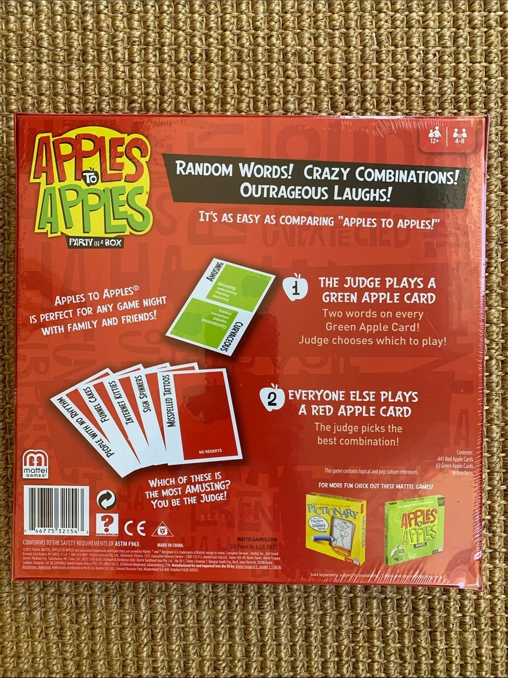 Mattel Apples to Apples Party Game